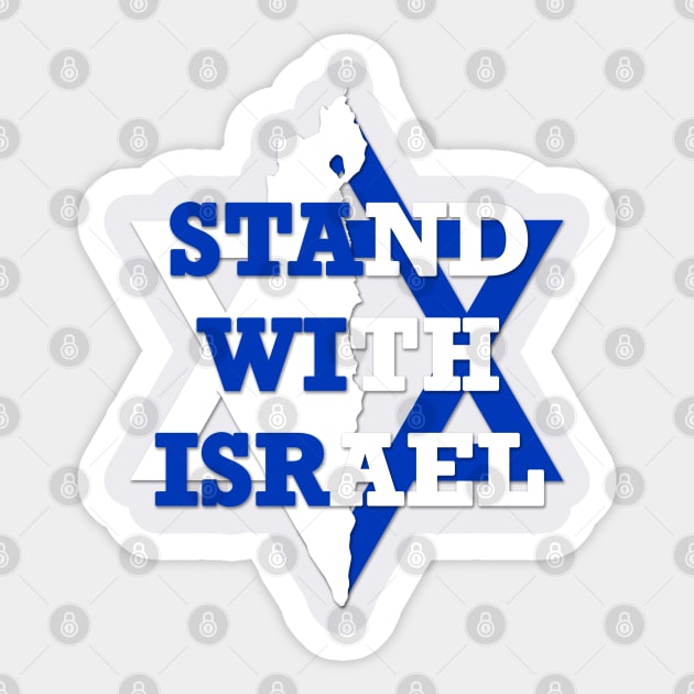 Stand With Israel Sticker by IdenticalExposure